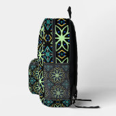 Nahtlose Flora Symmetrisches Muster Bedruckter Rucksack (Rechts)