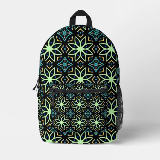 Nahtlose Flora Symmetrisches Muster Bedruckter Rucksack (Vorderseite)