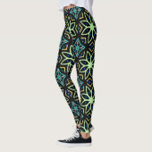 Nahtlose Flora Symmetrisches Muster Leggings (Links)