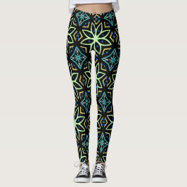 Nahtlose Flora Symmetrisches Muster Leggings