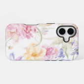 Nahtlose, florale Wasserfarbe iPhone 16 Hülle (Rückseite (Horizontal))