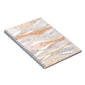 Nahtlose Flügelmuster im Pointillismus-Stil. Ornam Notizblock (Rechte Seite)