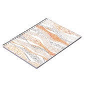 Nahtlose Flügelmuster im Pointillismus-Stil. Ornam Notizblock (Linke Seite)