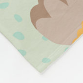 Nahtlose Folk Blume Doodle Muster. Hand d Fleecedecke (Ecke)