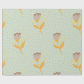 Nahtlose Folk Blume Doodle Muster. Hand d Geschenkpapier (Flach)