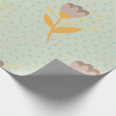 Nahtlose Folk Blume Doodle Muster. Hand d Geschenkpapier (Ecke)
