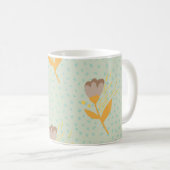 Nahtlose Folk Blume Doodle Muster. Hand d Kaffeetasse (VorderseiteRechts)