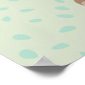 Nahtlose Folk Blume Doodle Muster. Hand d Poster (Ecke)