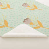 Nahtlose Folk Blume Doodle Muster. Hand d Sherpadecke (3/4)