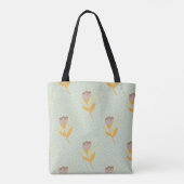 Nahtlose Folk Blume Doodle Muster. Hand d Tasche (Rückseite)