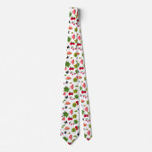 Nahtlose Frische Früchte Berries Wasserfarbener Ca Krawatte (Vorderseite)