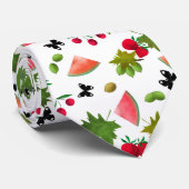 Nahtlose Frische Früchte Berries Wasserfarbener Ca Krawatte (Gerollt)