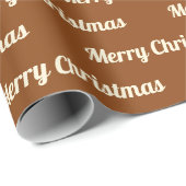 Nahtlose frohe Weihnachten Texte auf Brown Geschenkpapier (Rolleneckpunkt)