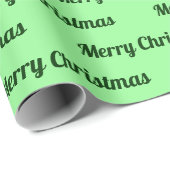 Nahtlose frohe Weihnachten Texte auf Light Green Geschenkpapier (Rolleneckpunkt)