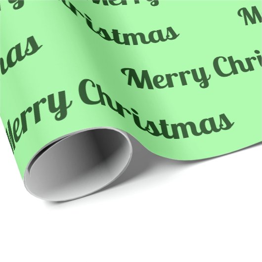 Nahtlose frohe Weihnachten Texte auf Light Green Geschenkpapier (Rolleneckpunkt)