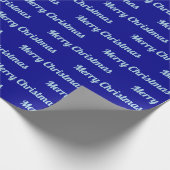 Nahtlose frohe Weihnachten Texte zu Blue Geschenkpapier (Ecke)