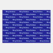 Nahtlose frohe Weihnachten Texte zu Blue Geschenkpapier Set (Vorderseite 2)