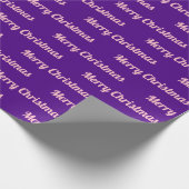 Nahtlose frohe Weihnachten Texte zu Lila Geschenkpapier (Ecke)