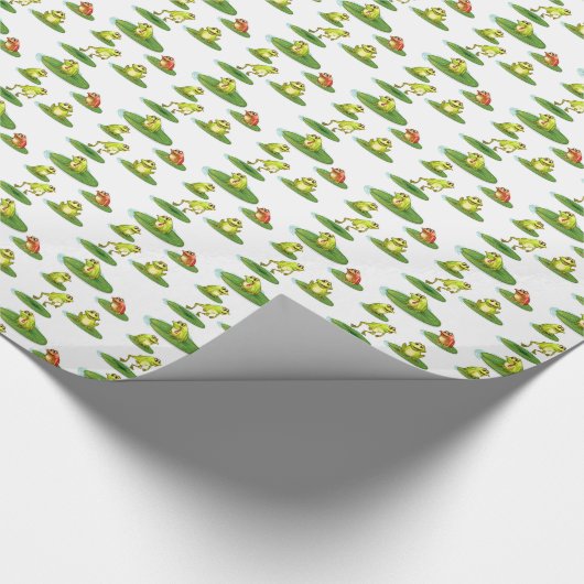 Nahtlose Frösche Geschenkpapier (Ecke)