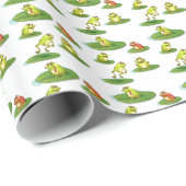 Nahtlose Frösche Geschenkpapier (Rolleneckpunkt)