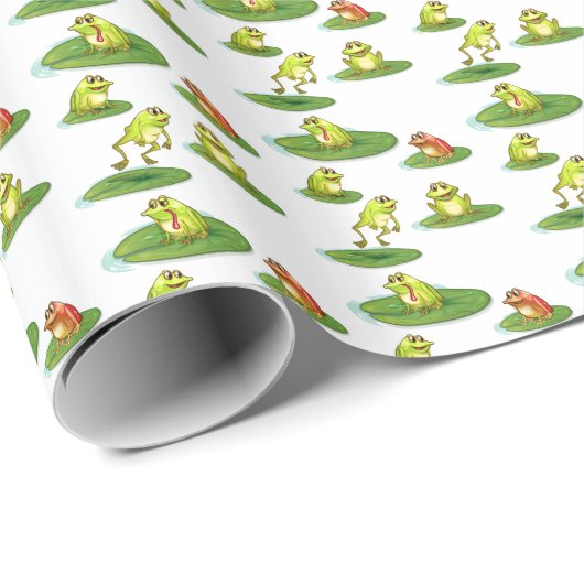 Nahtlose Frösche Geschenkpapier (Rolleneckpunkt)