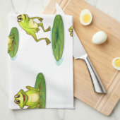 Nahtlose Frösche Geschirrtuch (Viertel Falte)