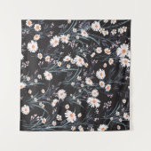 Nahtlose Frühlingsblumenmuster mit Gänseblüten Wandteppich (Vorderseite (Horizontal))