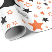 Nahtlose Geister und Sterne Halloween-Wrapping Pap Geschenkpapier (Rolleneckpunkt)