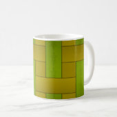 Nahtlose gelbe Seide mit Streifen, Streifen m Kaffeetasse (VorderseiteRechts)