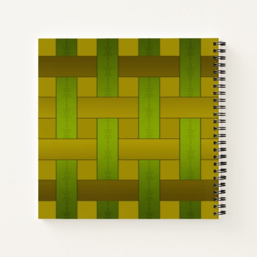 Nahtlose gelbe Seide mit Streifen, Streifen m Notizblock (Rückseite)