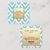 Nahtlose GeometricPattern GoldSquare Visitenkarte (Vorne/Hinten)