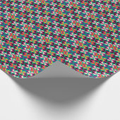 Nahtlose Geometrie, modernes Muster. Geschenkpapier (Ecke)