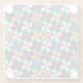 Nahtlose Geometrie, modernes Muster. Glasuntersetzer (Rückseite)