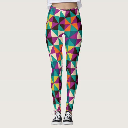 Nahtlose Geometrie, modernes Muster. Leggings (Vorderseite)