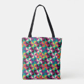 Nahtlose Geometrie, modernes Muster. Tasche (Rückseite)