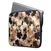 Nahtlose geometrische Blume, Blumenmuster.p Laptopschutzhülle (Vorderseite Links)