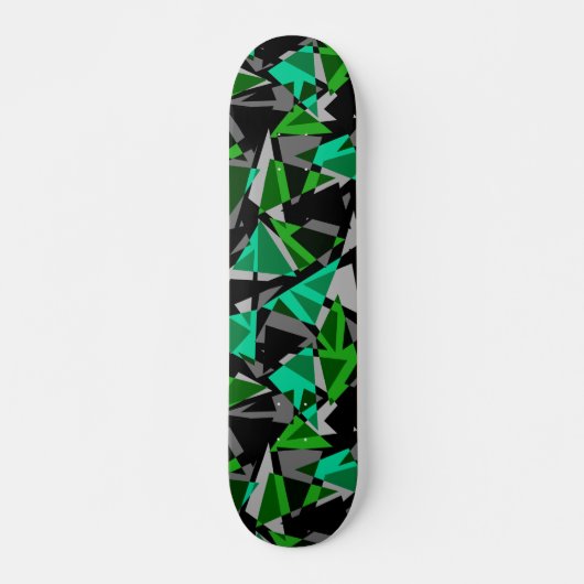 Nahtlose geometrische Dreiecke Skateboard (Vorne)