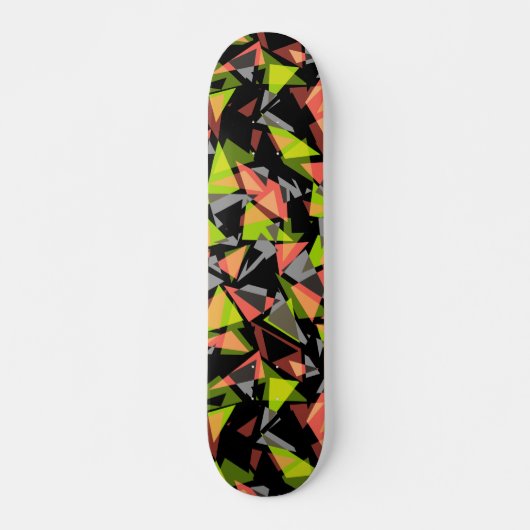Nahtlose geometrische Dreiecksformen Skateboard (Vorne)