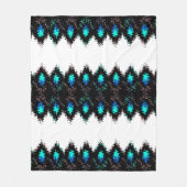 Nahtlose geometrische, flüssige, schlanke, grüne S Fleecedecke (Vorderseite)