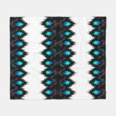 Nahtlose geometrische, flüssige, schlanke, grüne S Fleecedecke (Vorderseite (Horizontal))