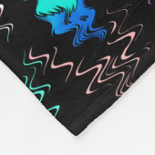 Nahtlose geometrische, flüssige, schlanke, grüne S Fleecedecke (Ecke)