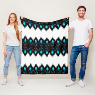 Nahtlose geometrische, flüssige, schlanke Strahle Fleecedecke