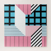 Nahtlose geometrische Formen Muster. Puzzle (Horizontal)
