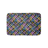 Nahtlose geometrische, helle Farben, rechteckige F Badematte (Vorderseite)