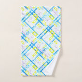 Nahtlose geometrische, helle Farben, rechteckige F Badhandtuch Set (Handtuch)