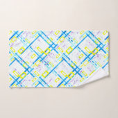 Nahtlose geometrische, helle Farben, rechteckige F Badhandtuch Set (Handtuch)