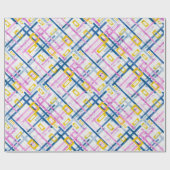 Nahtlose geometrische, helle Farben, rechteckige F Geschenkpapier (Flach)