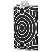 Nahtlose geometrische Kreise Flachmann (Links)