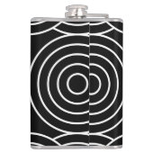 Nahtlose geometrische Kreise Flachmann (Rückseite)