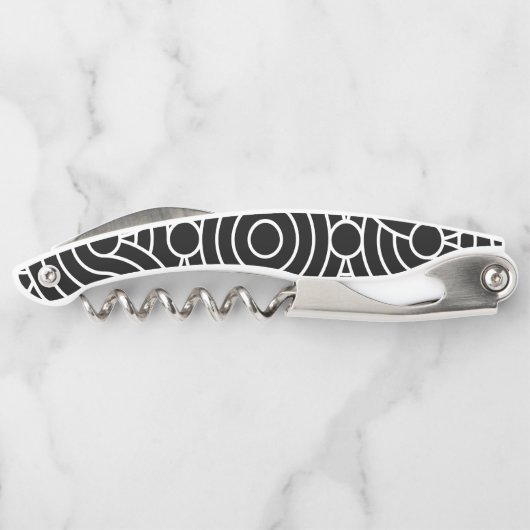 Nahtlose geometrische Kreise Kellnermesser (Rückseite)